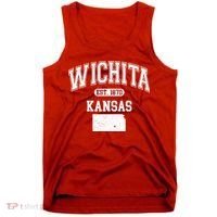 Wichita Kansas Est 1870 Varsity Tank Top thumb 0