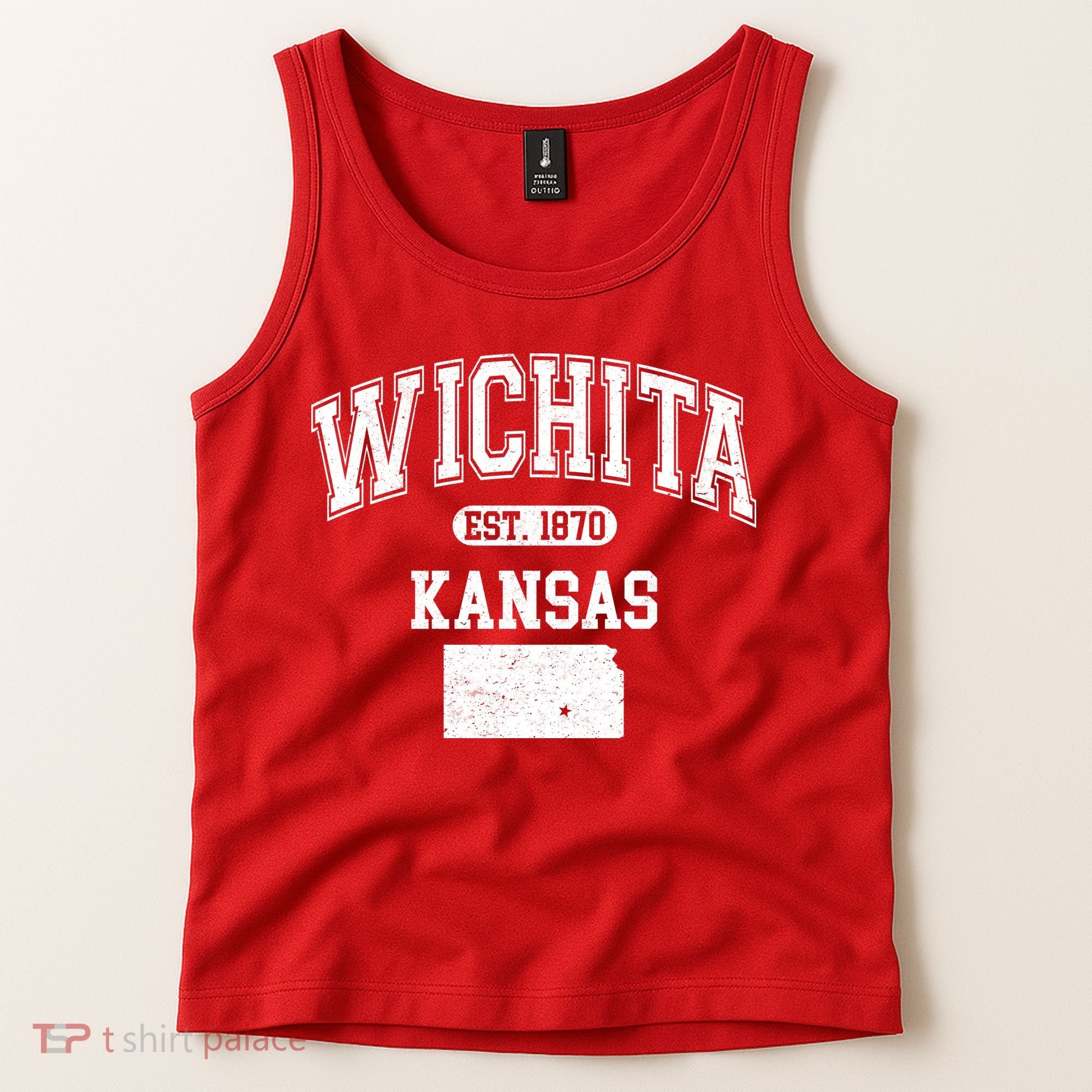 Wichita Kansas Est 1870 Varsity Tank Top