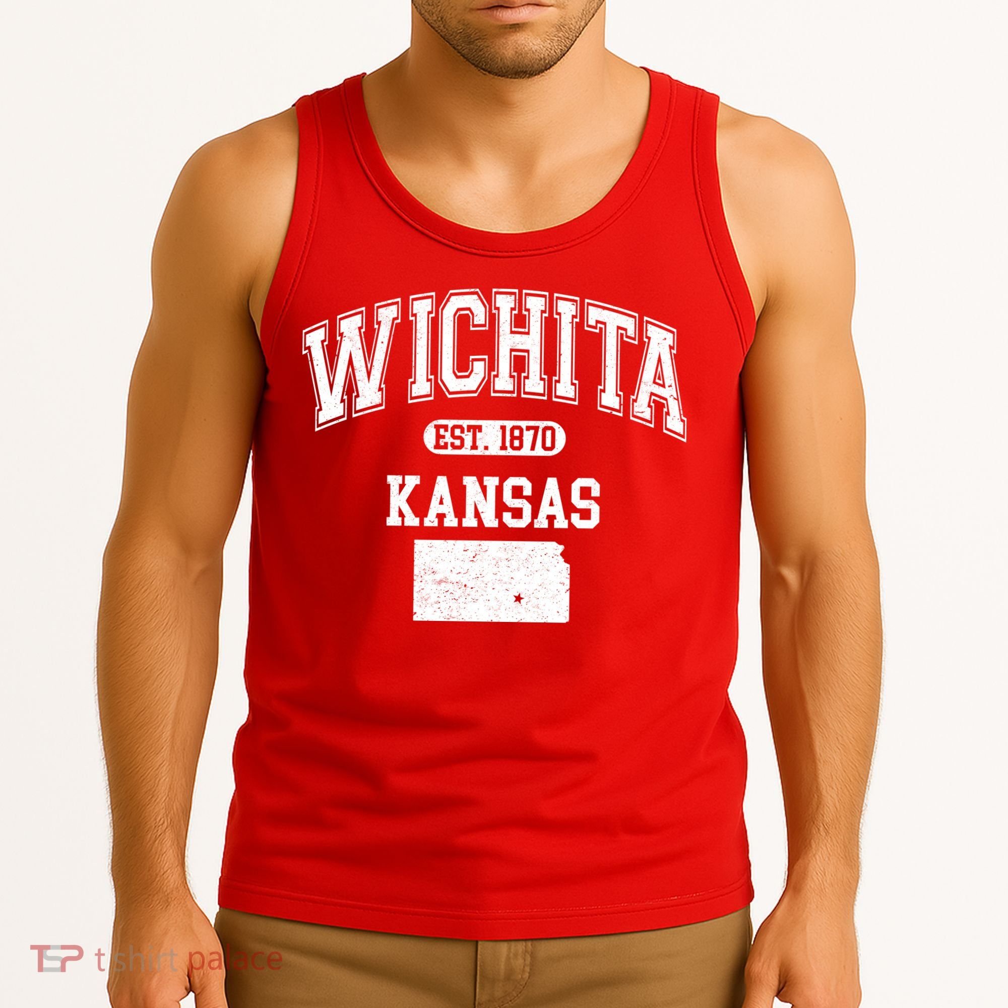 Wichita Kansas Est 1870 Varsity Tank Top