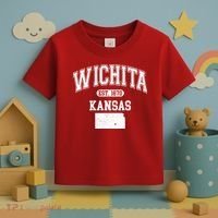 Wichita Kansas Est 1870 Varsity Toddler T-Shirt thumb 3