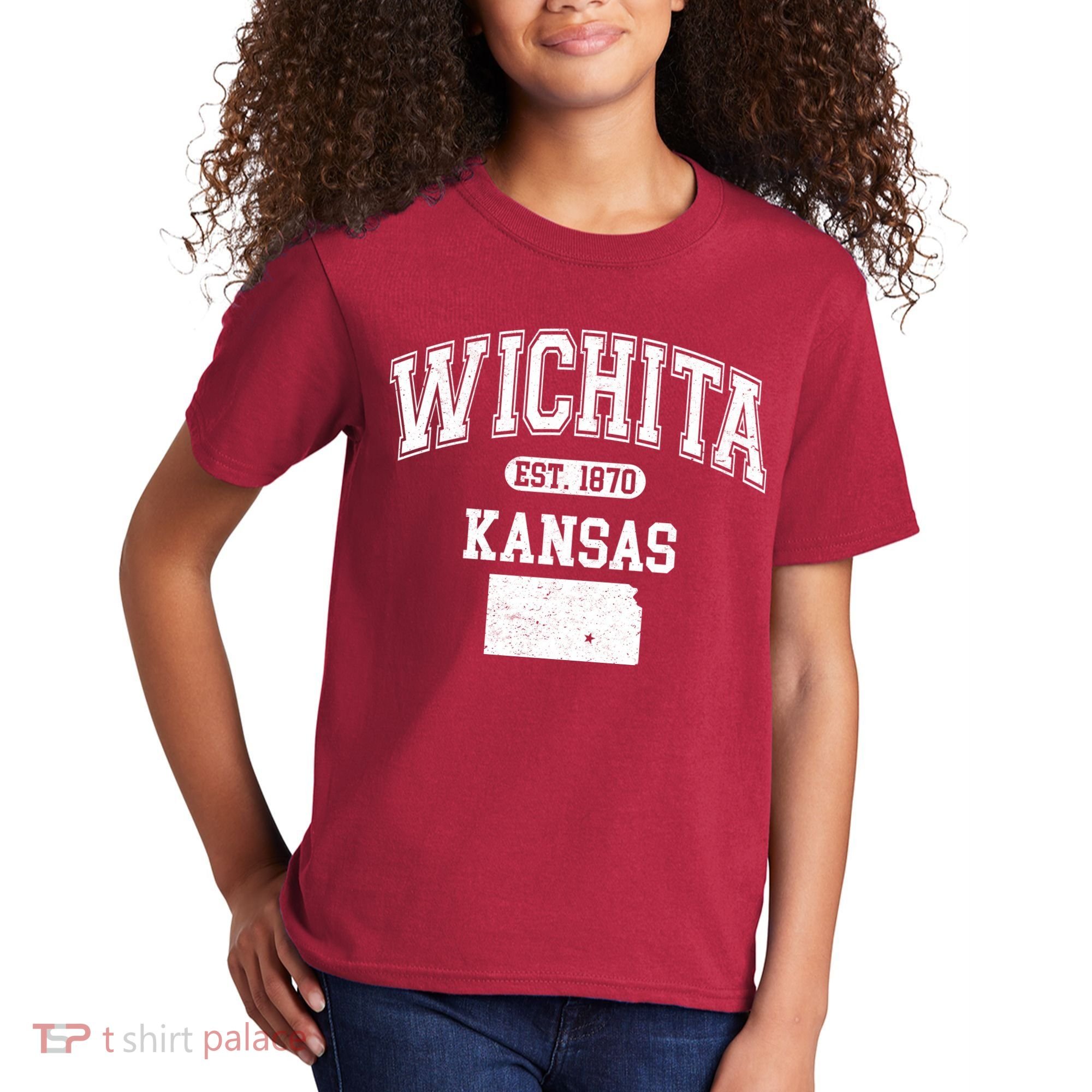 Wichita Kansas Est 1870 Varsity Kids T-Shirt