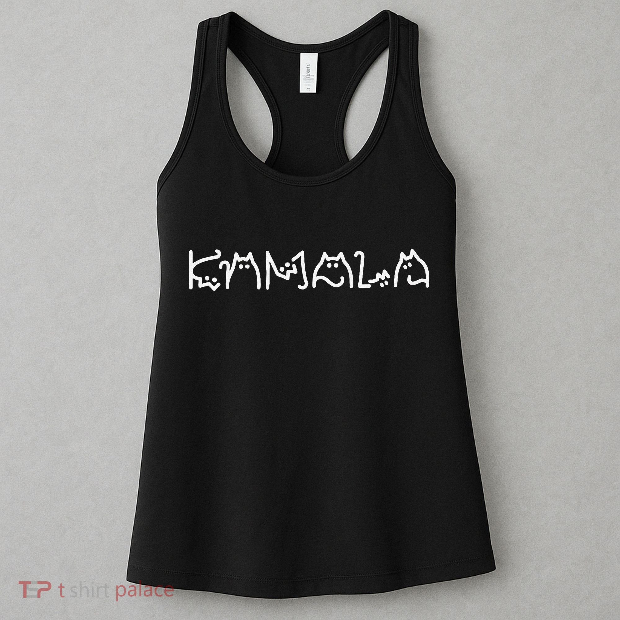 Women Kamala Harris Cat Lettering Positive Funny Gift Women's Tank Top