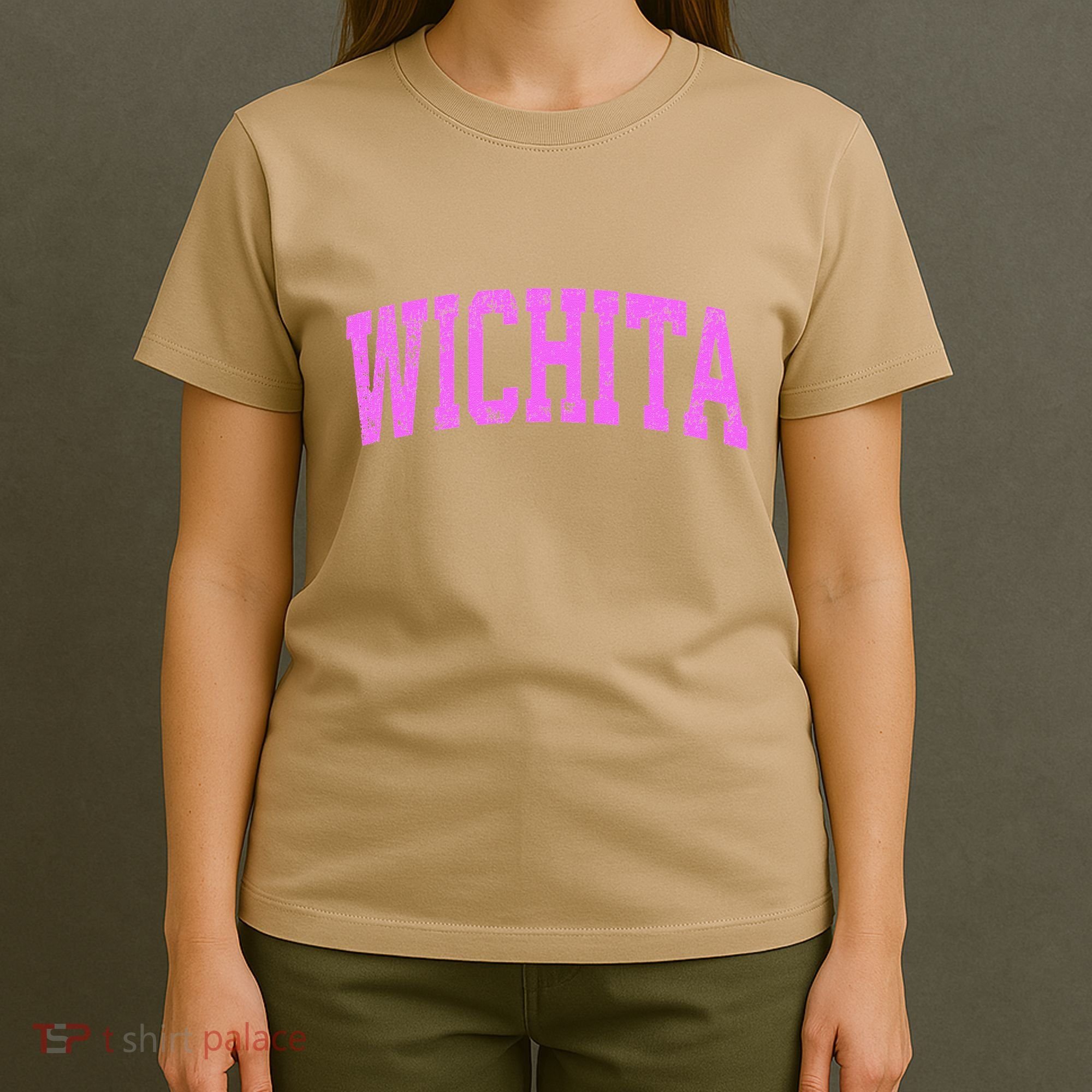 Wichita Kansas Ks Vintage Athletic Sports Pin.K T-Shirt