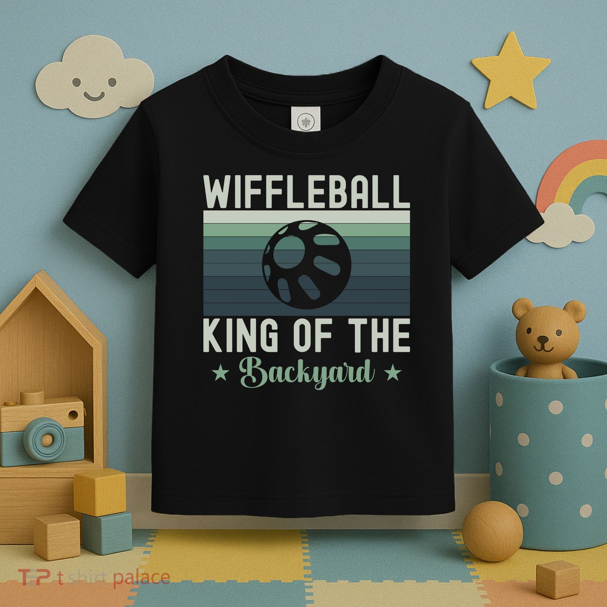 Wiffleball King Of The Backyard Toddler T-Shirt