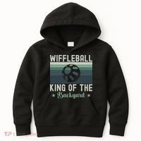 Wiffleball King Of The Backyard Kids Hoodie thumb 0