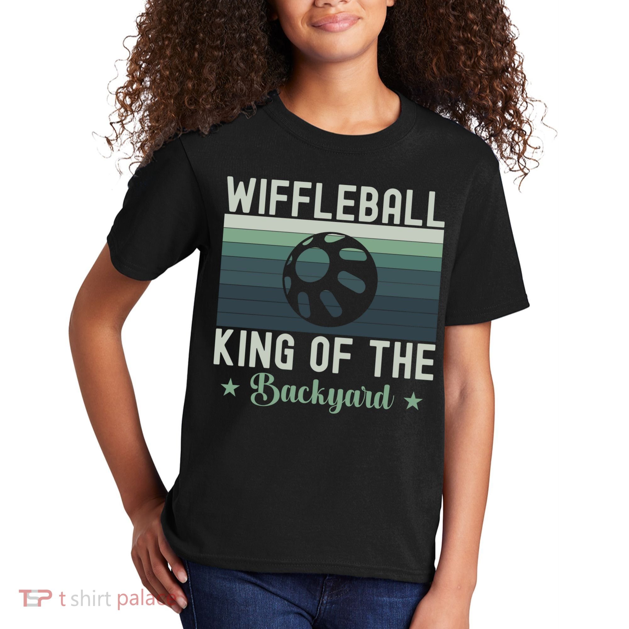 Wiffleball King Of The Backyard Kids T-Shirt