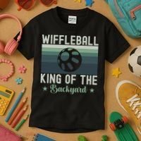 Wiffleball King Of The Backyard Kids T-Shirt thumb 3