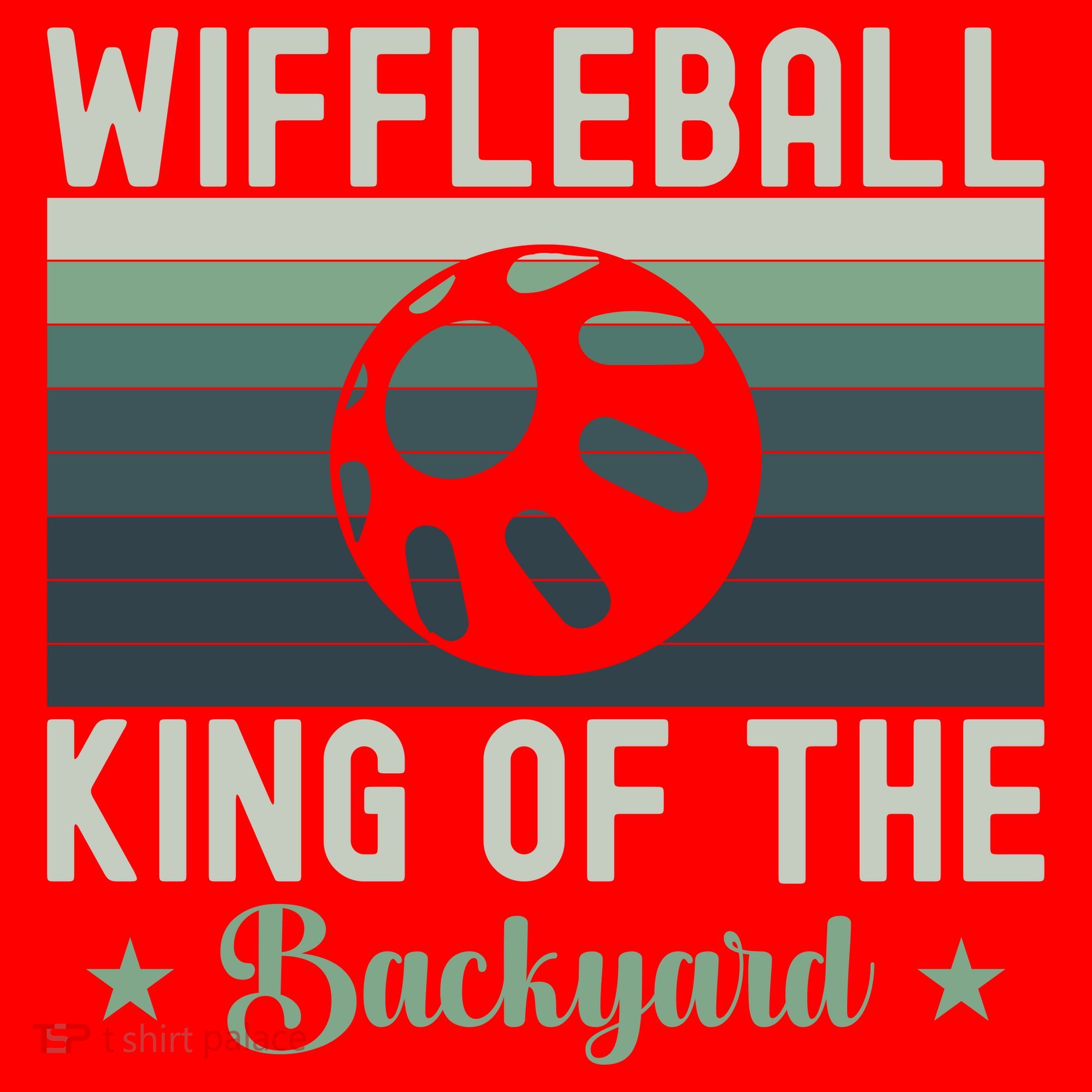 Wiffleball King Of The Backyard Santa Hat