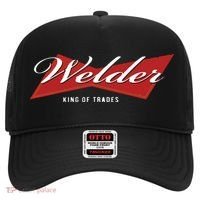 Welder King Of Trades Funny Welding Master Welder Hat thumb 0