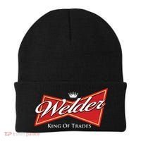 Welder King Of Trades Iron Worker Weld Welding Lover Beanie thumb 0