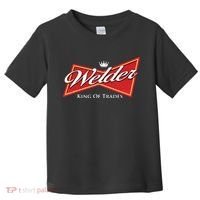 Welder King Of Trades Iron Worker Weld Welding Lover Toddler T-Shirt thumb 0