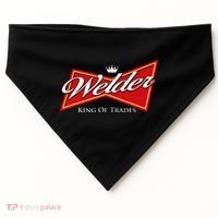 Welder King Of Trades Iron Worker Weld Welding Lover USA-Made Doggie Bandana thumb 0
