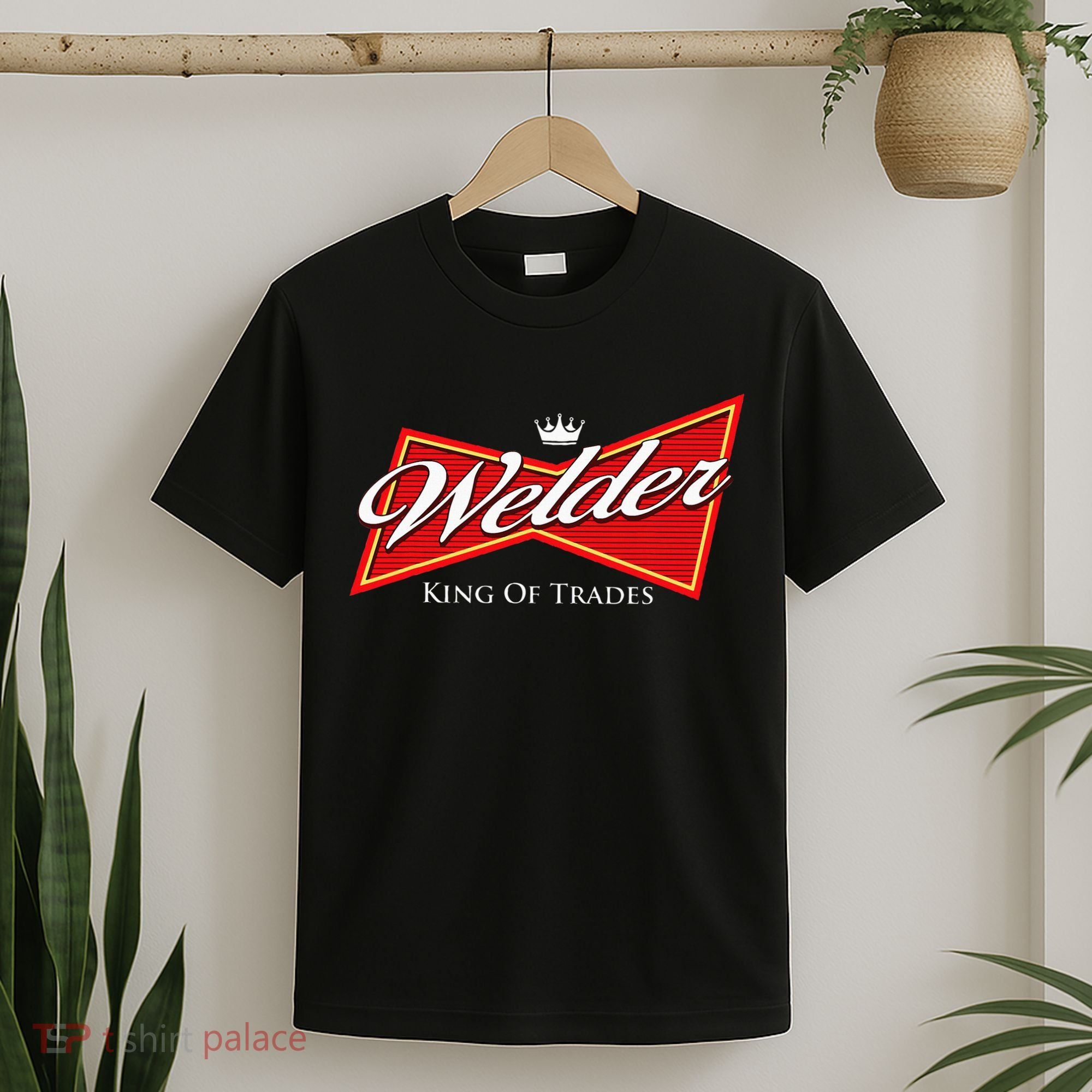 Welder King Of Trades Iron Worker Weld Welding Lover T-Shirt