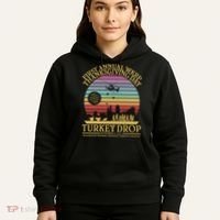 WKRP Thanksgiving Turkey Drop Funny Retro Hoodie thumb 5