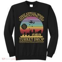 WKRP Thanksgiving Turkey Drop Funny Retro Sweatshirt thumb 0