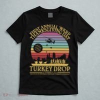 WKRP Thanksgiving Turkey Drop Funny Retro T-Shirt thumb 5
