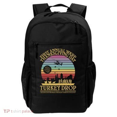 WKRP Thanksgiving Turkey Drop Funny Retro Backpack