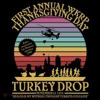 WKRP Thanksgiving Turkey Drop Funny Retro Women's Hoodie thumb 2