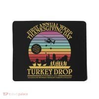 WKRP Thanksgiving Turkey Drop Funny Retro Mousepad thumb 0