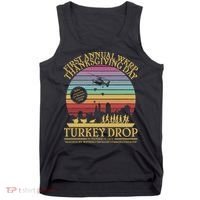 WKRP Thanksgiving Turkey Drop Funny Retro Tank Top thumb 0