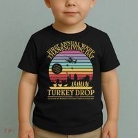 WKRP Thanksgiving Turkey Drop Funny Retro Toddler T-Shirt thumb 2