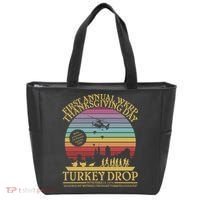 WKRP Thanksgiving Turkey Drop Funny Retro Tote Bag thumb 0