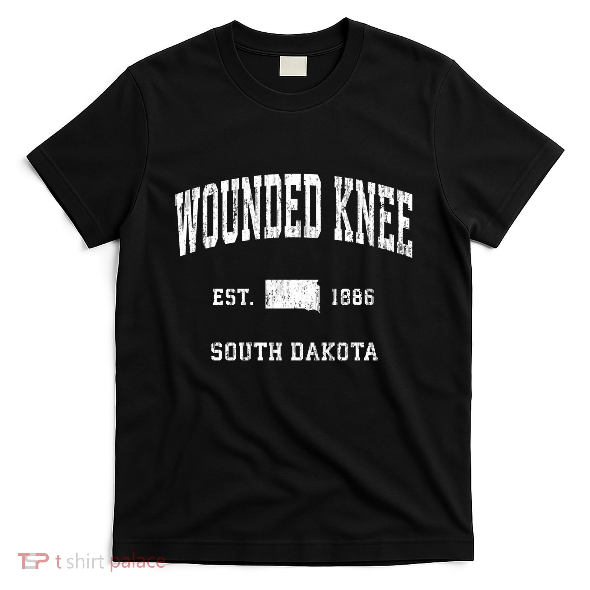 Wounded Knee South Dakota Sd Vintage Athletic Sports T-Shirt