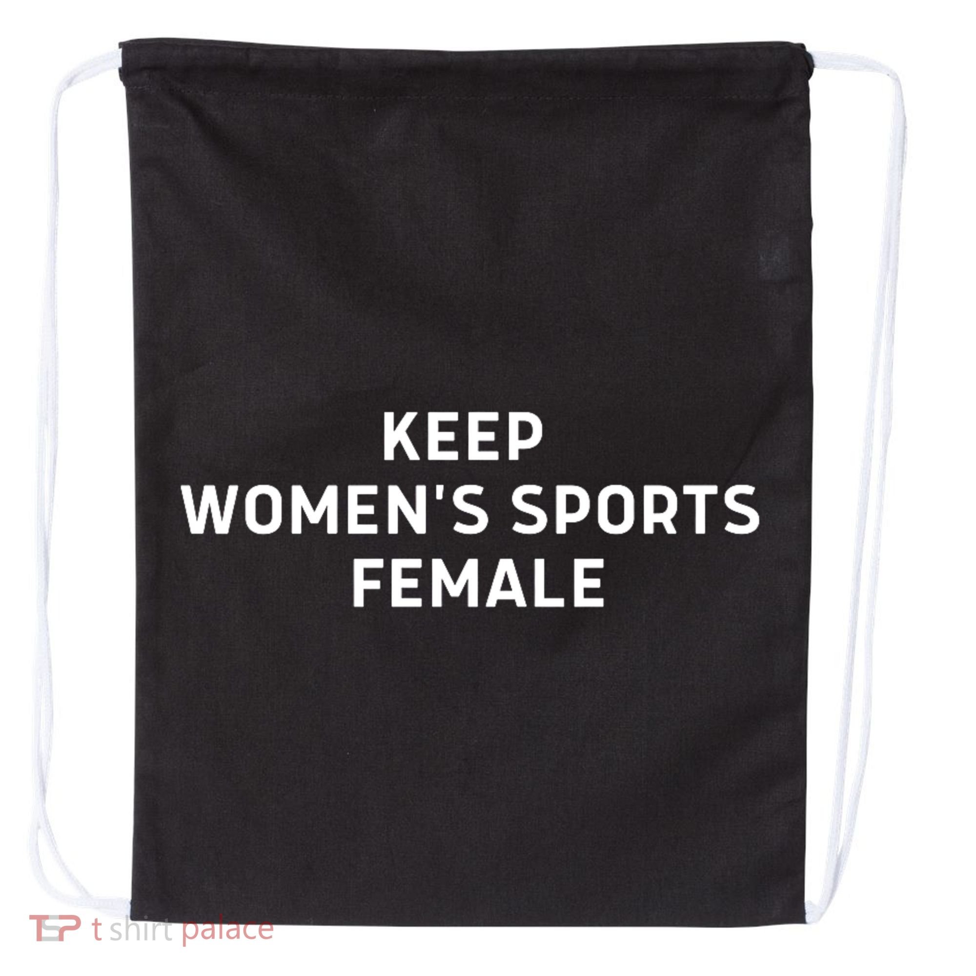 Womens Keep Womens Sports Female Drawstring Bag