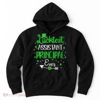 Womens Luckiest Assistant Principal Ever St Patricks Day Hoodie thumb 0
