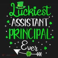 Womens Luckiest Assistant Principal Ever St Patricks Day Long Sleeve Shirt thumb 2