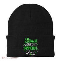 Womens Luckiest Assistant Principal Ever St Patricks Day Beanie thumb 0