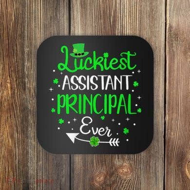 Womens Luckiest Assistant Principal Ever St Patricks Day Coaster