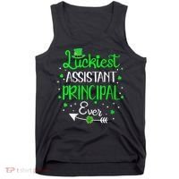 Womens Luckiest Assistant Principal Ever St Patricks Day Tank Top thumb 0