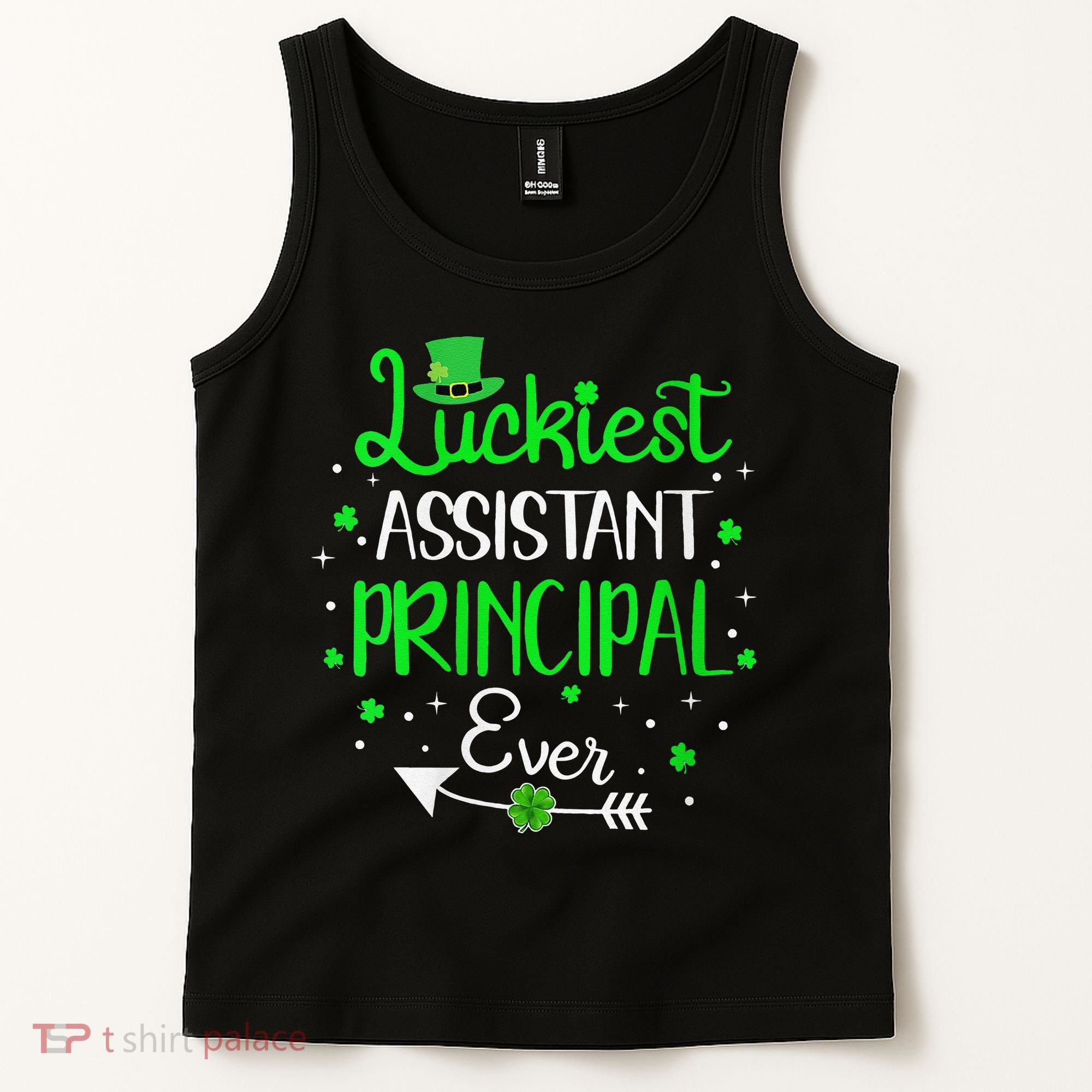 Womens Luckiest Assistant Principal Ever St Patricks Day Tank Top