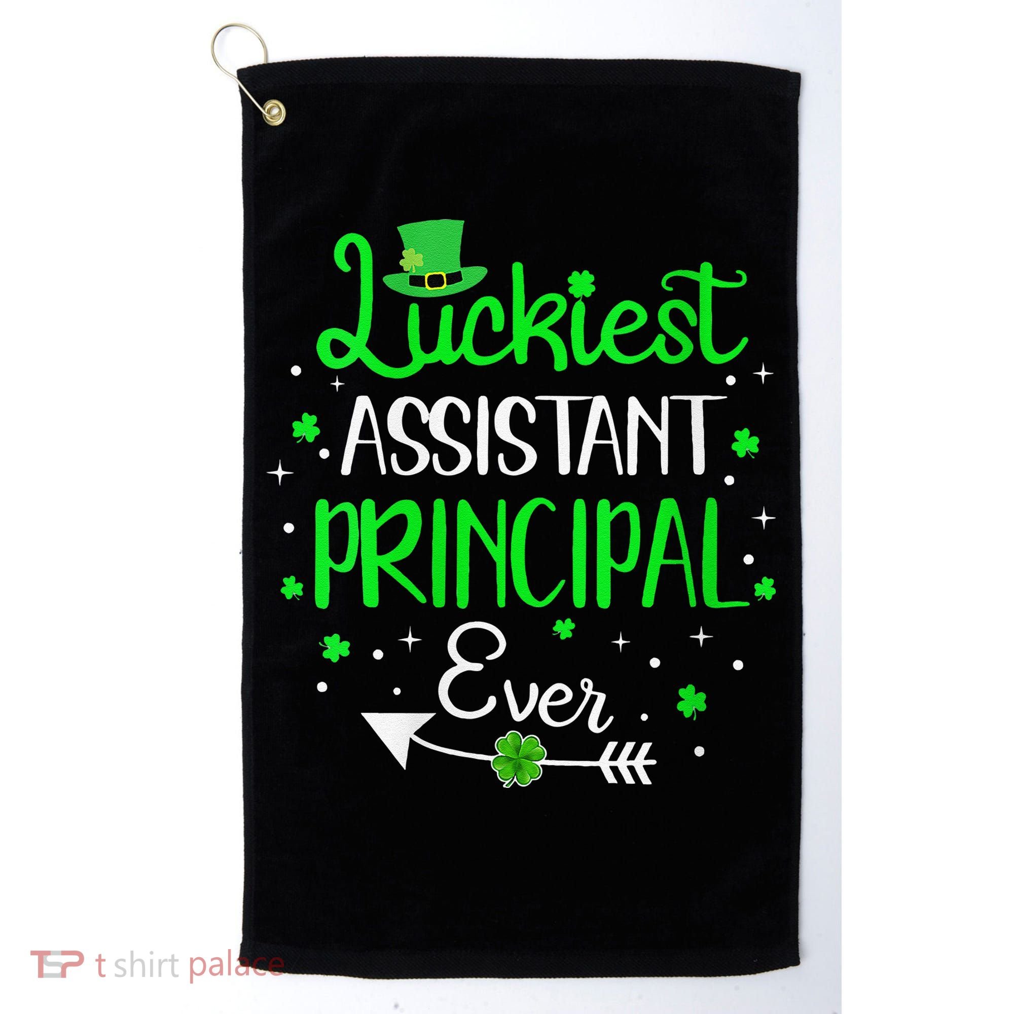 Womens Luckiest Assistant Principal Ever St Patricks Day Golf Towel