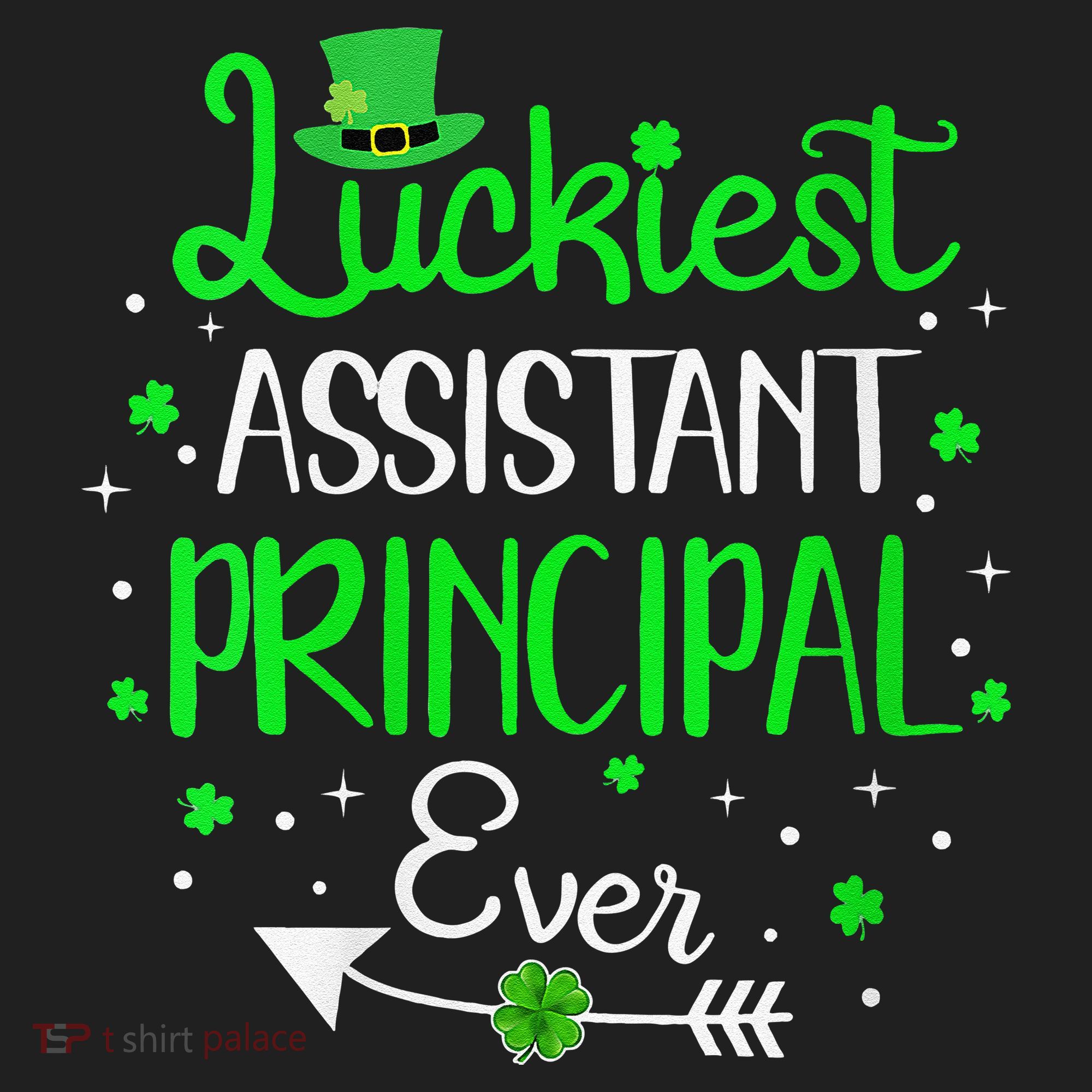 Womens Luckiest Assistant Principal Ever St Patricks Day Golf Towel
