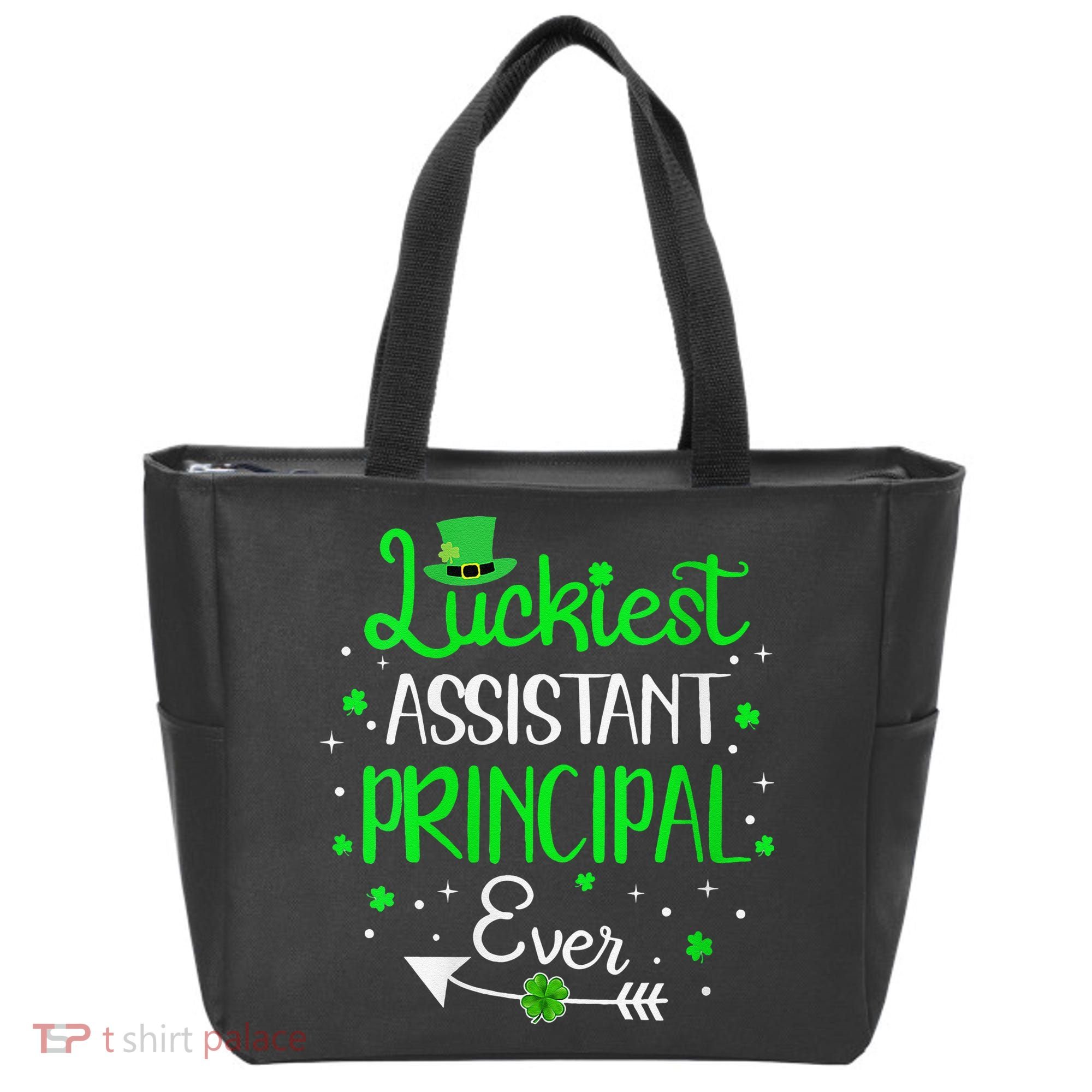 Womens Luckiest Assistant Principal Ever St Patricks Day Tote Bag