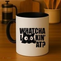 Watcha Lookin At Funny Cat Coffee Mug thumb 4