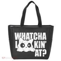 Watcha Lookin At Funny Cat Tote Bag thumb 0