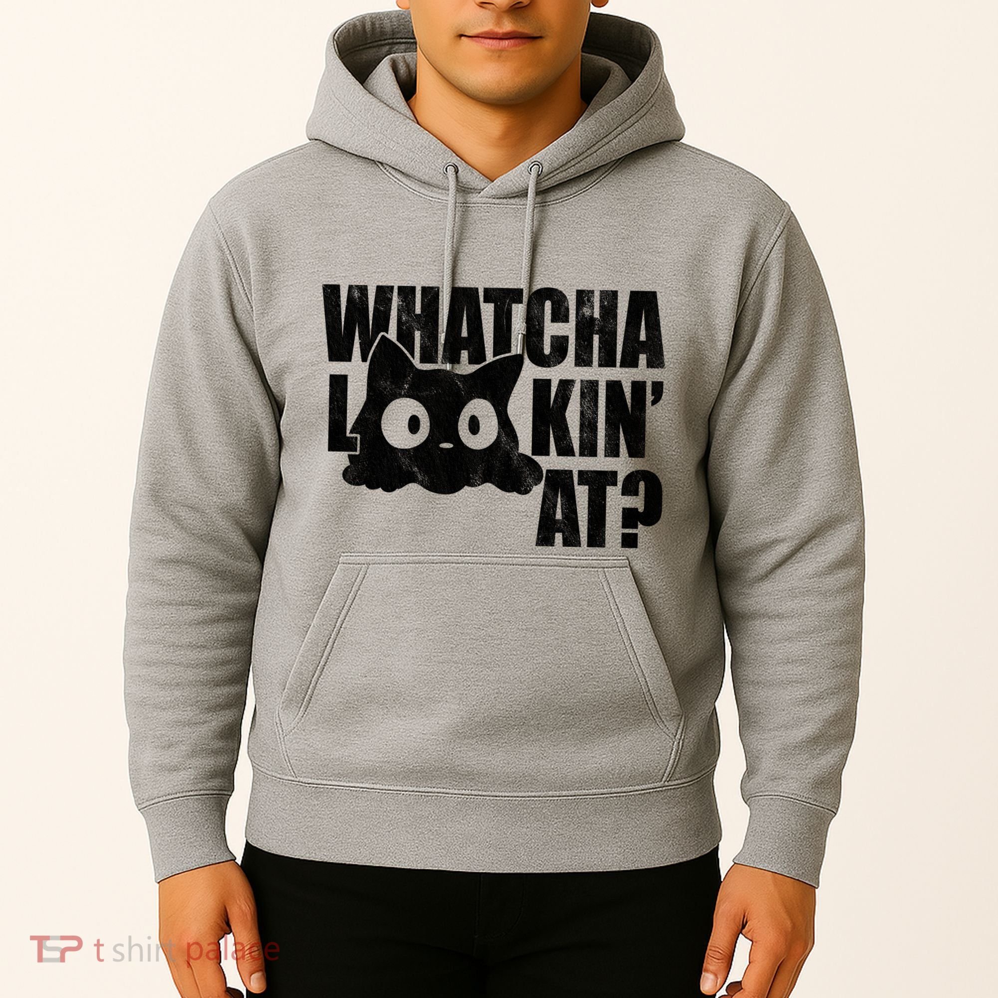 Watcha Lookin At Funny Cat Hoodie