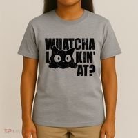 Watcha Lookin At Funny Cat T-Shirt thumb 4
