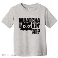 Watcha Lookin At Funny Cat Toddler T-Shirt thumb 0
