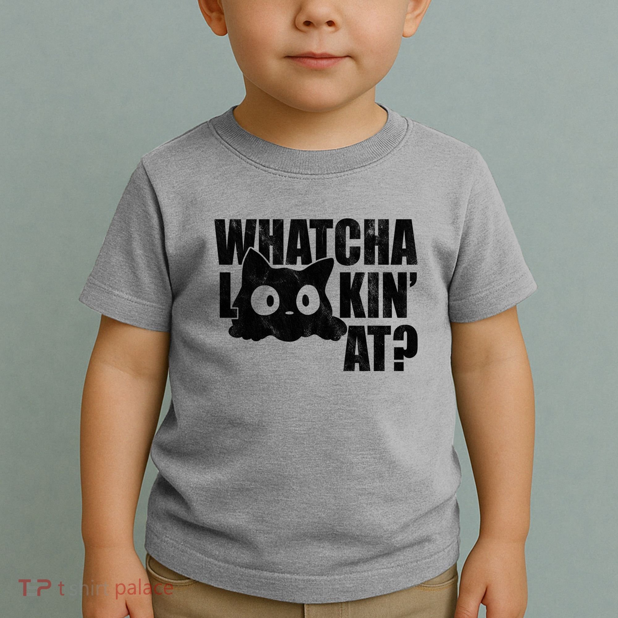 Watcha Lookin At Funny Cat Toddler T-Shirt
