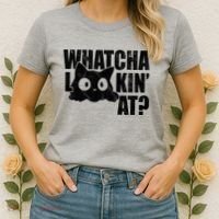 Watcha Lookin At Funny Cat Women's T-Shirt thumb 2