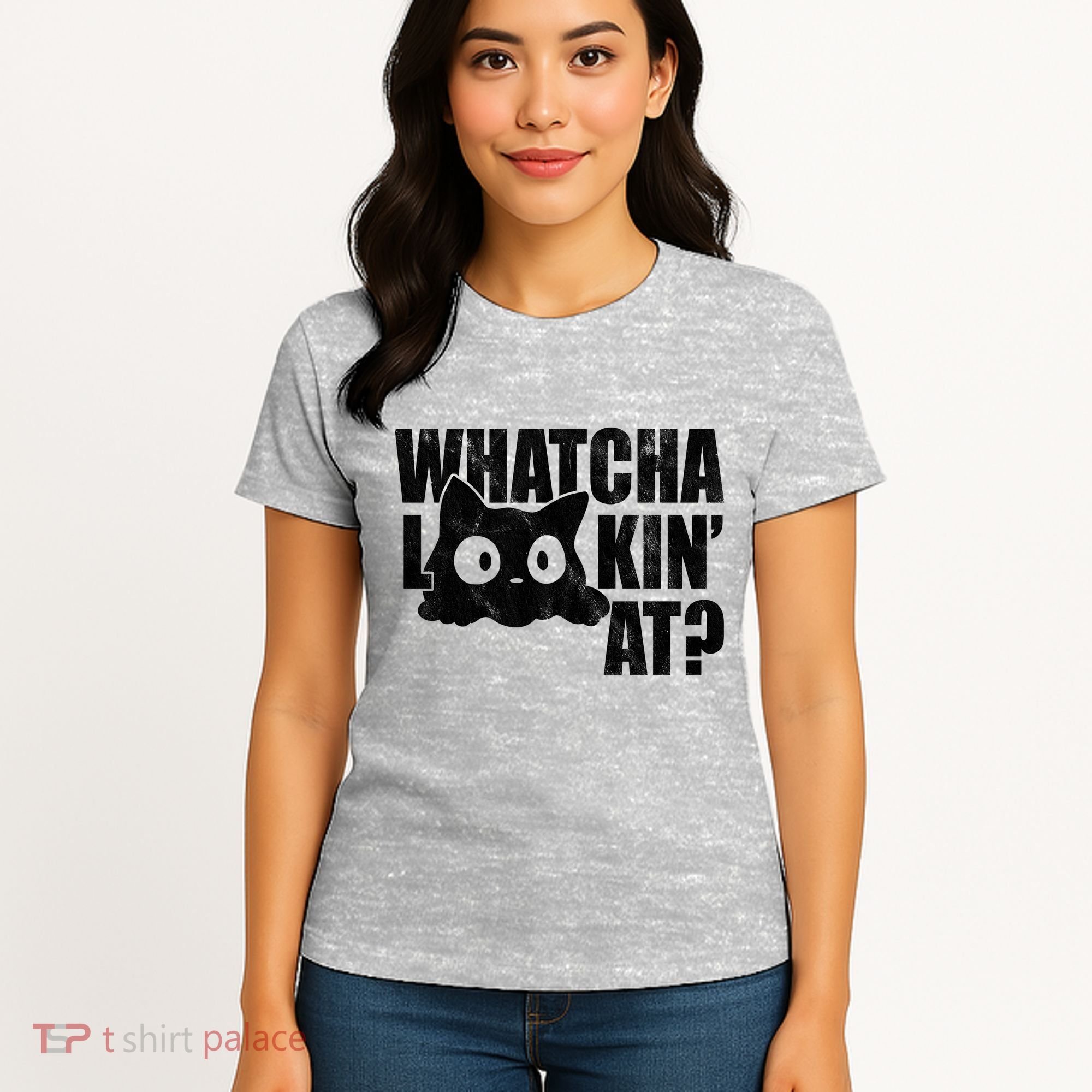 Watcha Lookin At Funny Cat Women's T-Shirt