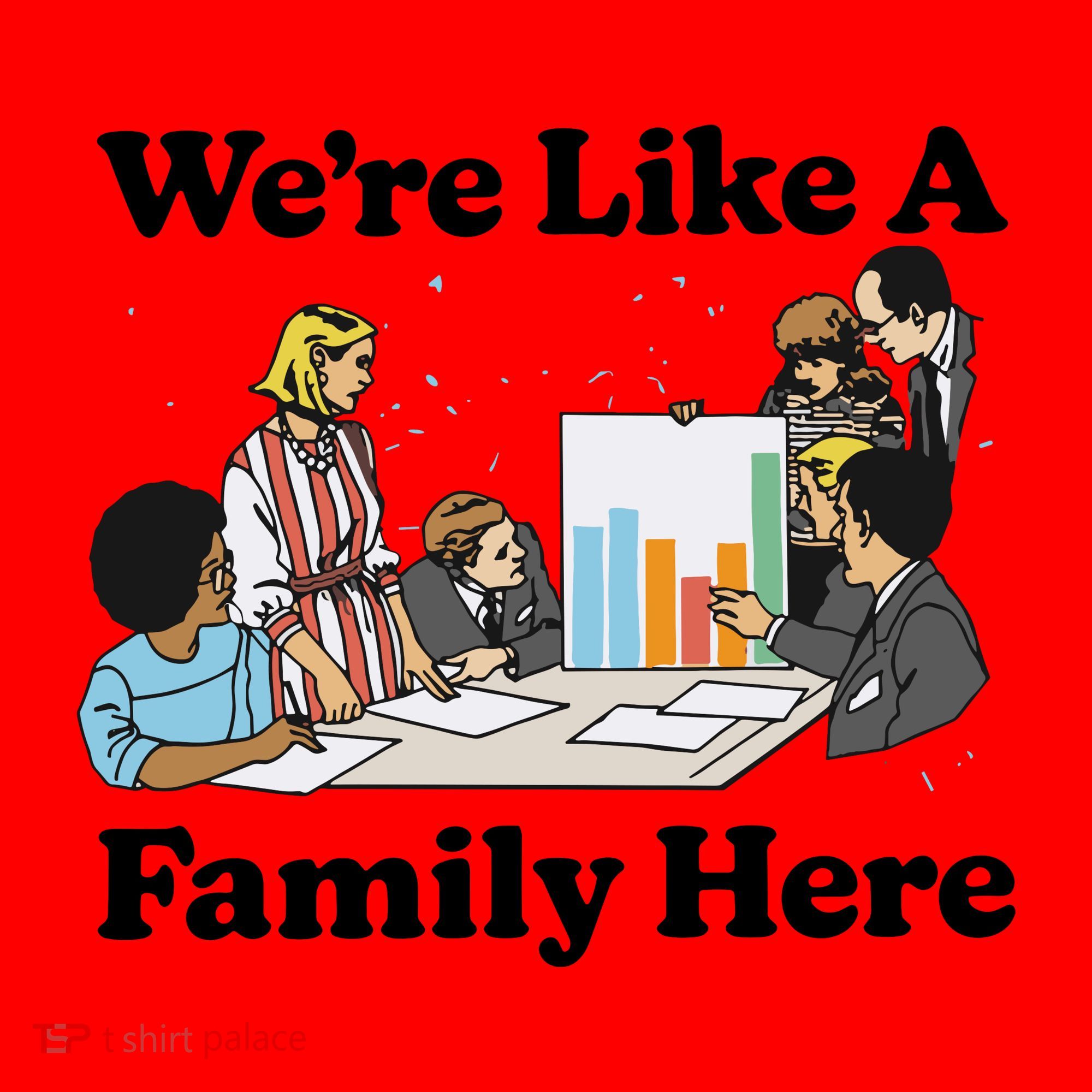 WeRe Like A Family Here Santa Hat