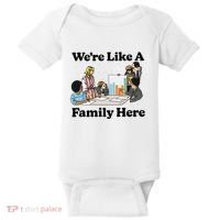 WeRe Like A Family Here Baby Bodysuit thumb 0
