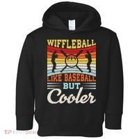 Wiffleball Like Baseball But Cooler Toddler Hoodie thumb 0