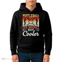 Wiffleball Like Baseball But Cooler Kids Hoodie thumb 4