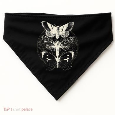 Witchcore Lepidoptera Butterfly Moth Insect Astronomy Lover USA-Made Doggie Bandana